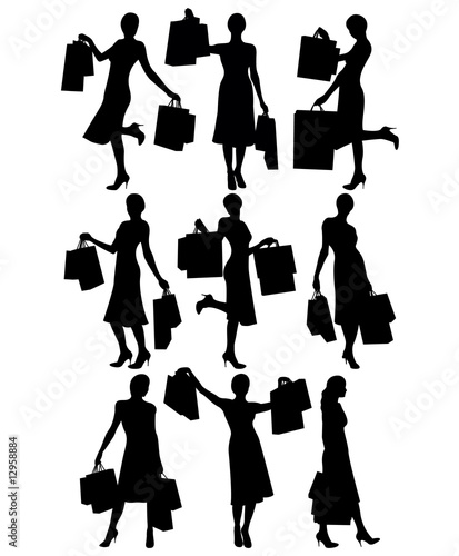 Women with shopping bags