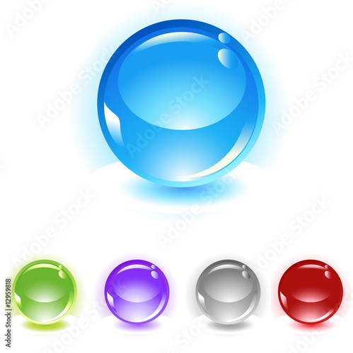 sphere vector icon set