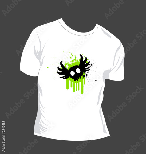 emo skull t shirt design