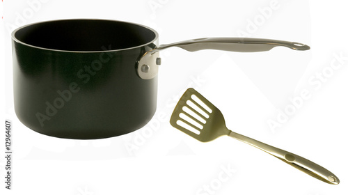 STAINLESS STEEL PAN WITH SPATULA