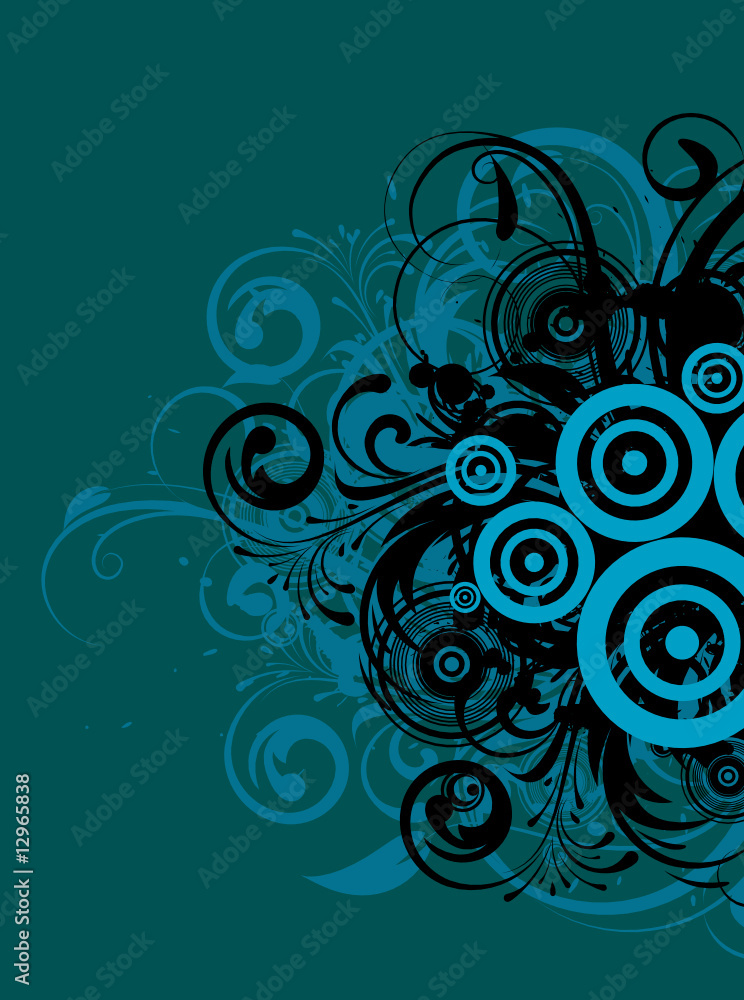 Floral abstraction for design. Floral abstraction for design.