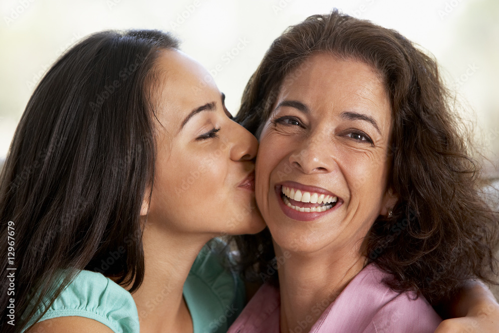 Mother And Daughter Together At Home Mother And Daughter Together At Home
