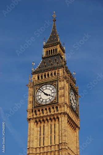 Close up of Big Ben clock tower, London, England