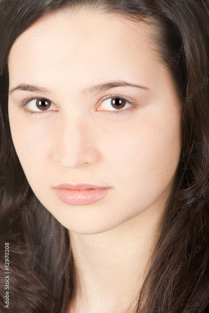 closeup portrait of a young beautiful woman closeup portrait of a young beautiful woman