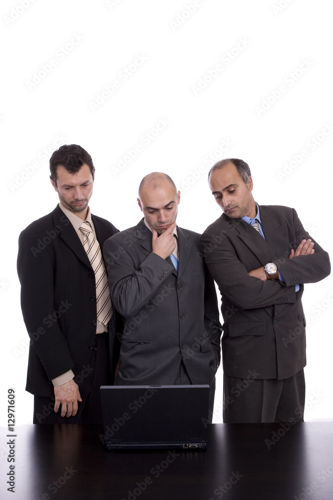 business team, working with laptop business team, working with laptop
