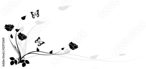 coin de roses noires