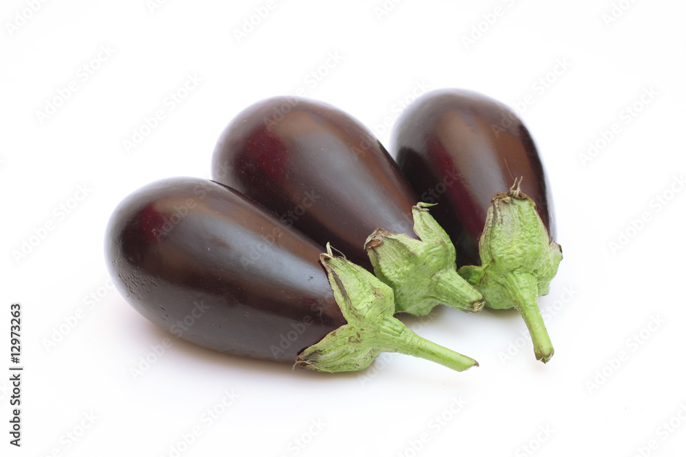 Three eggplant