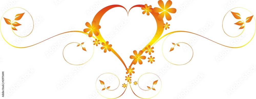 floral heart floral heart