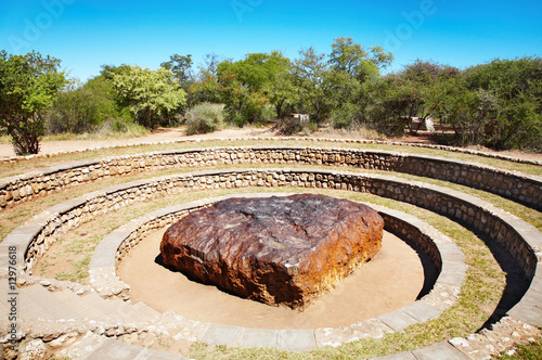 Obraz na plátne Hoba meteorite the largest meteorite ever found in the world