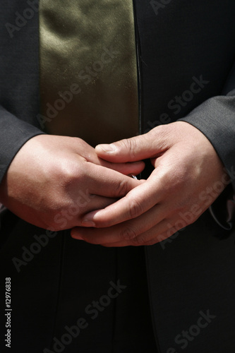 Wedding ring in hand