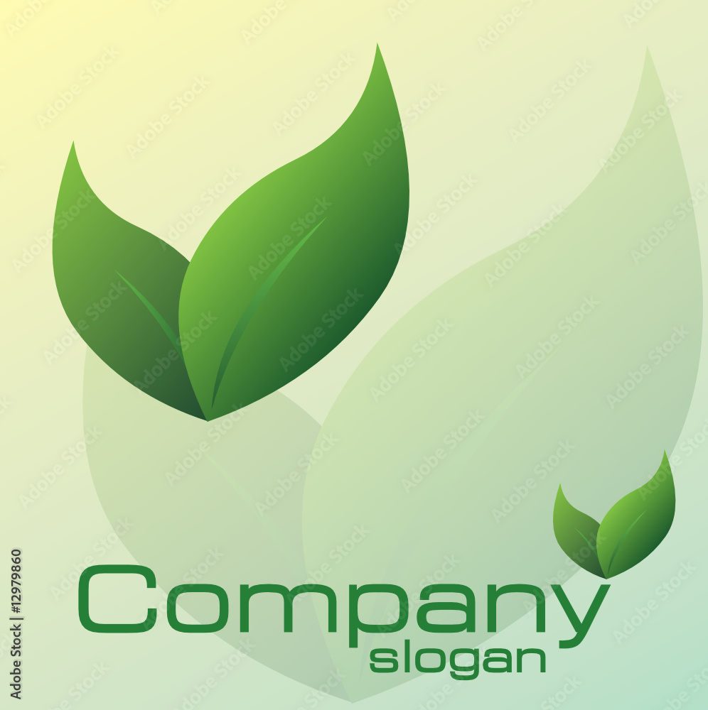 Company Logo Vector - Leaves