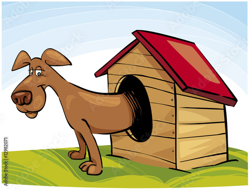 Dog in Doghouse
