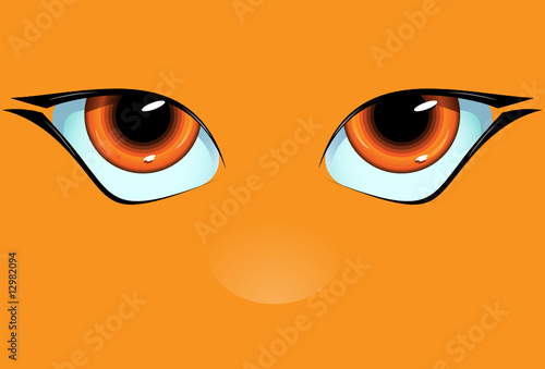 Orange muzzle with the big and kind eyes