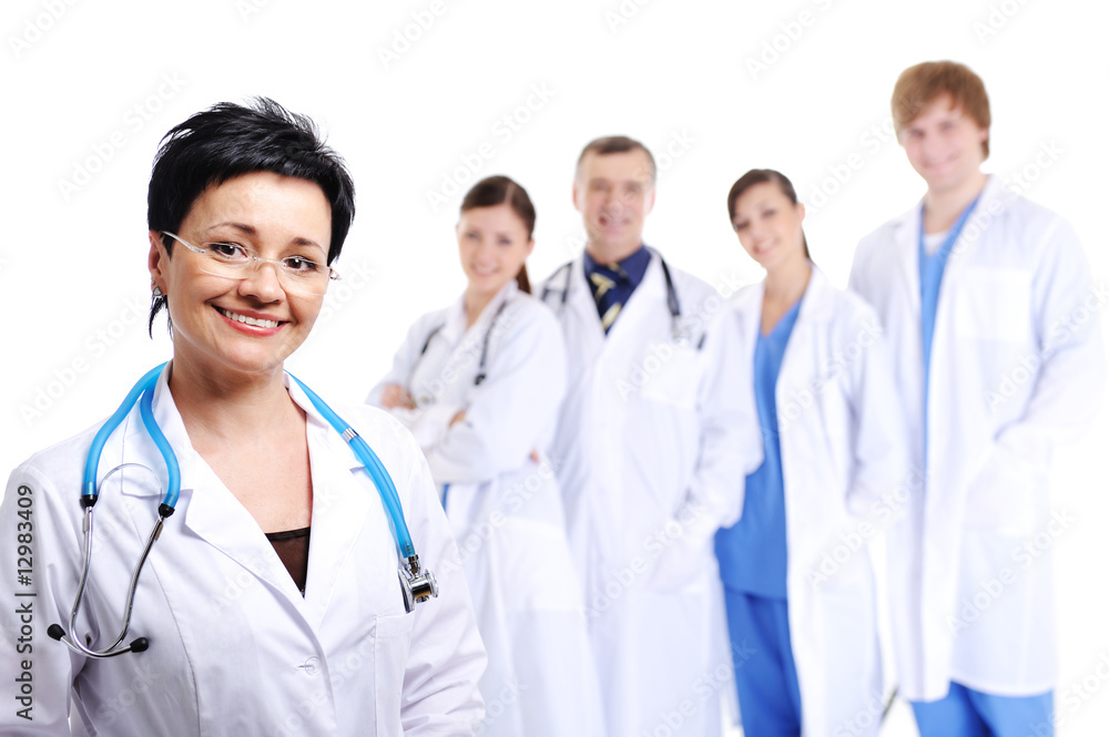 Successful team of doctors