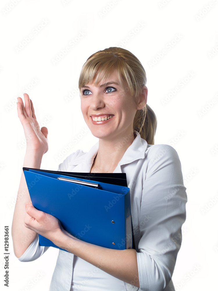 Portrait of the young beautiful businesswoman Portrait of the young beautiful businesswoman