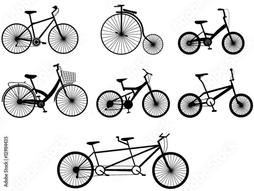 bicycle vector illustrations