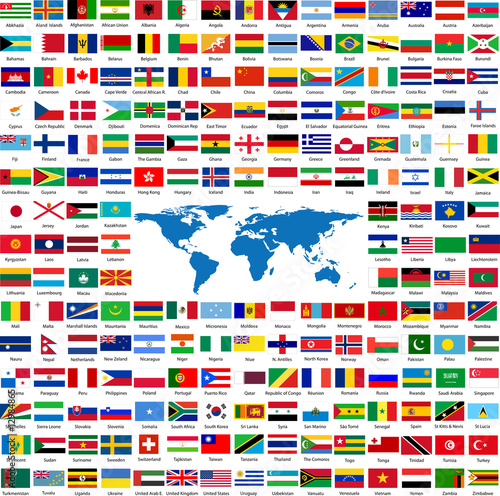 Flags from all over the world