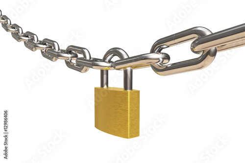 Chain and padlock