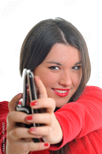 young woman talk on cellphone