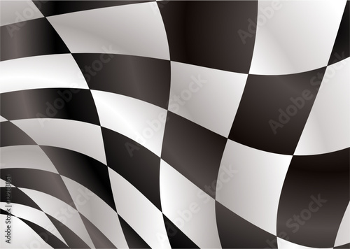 checkered flag float