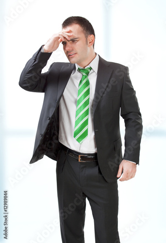 stressed businessman at the office