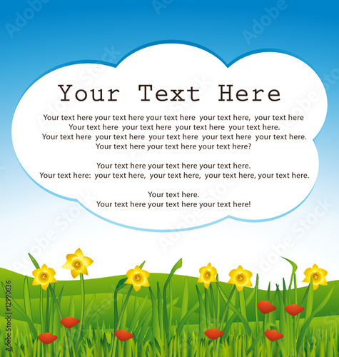 Fresh floral background