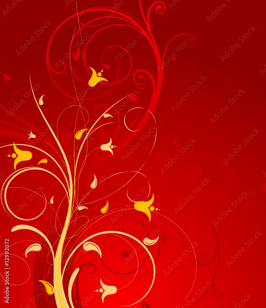Floral abstraction for design. Floral abstraction for design.