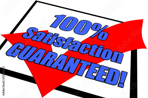 100% Satisfaction Guaranteed Concept