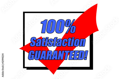 100% Satisfaction Guaranteed Concept