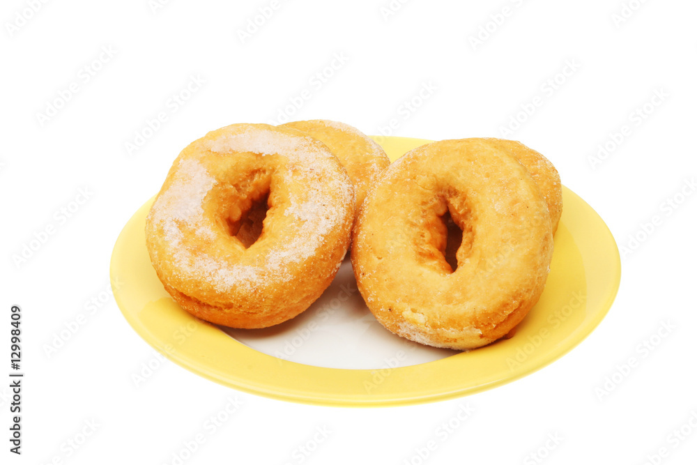 Dough-nuts on a plate