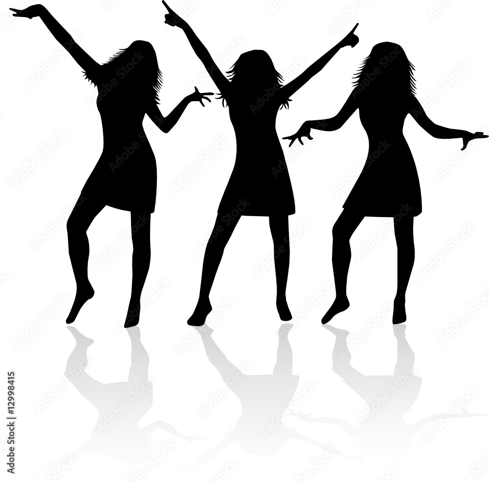 Fototapeta premium Fashion Women silhouette 2