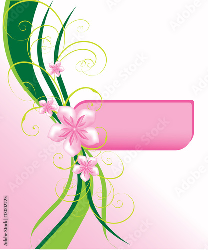 Stylish pink card