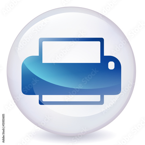 Boule de cristal imprimante (ombre)