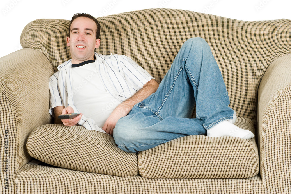 Man Watching TV Man Watching TV