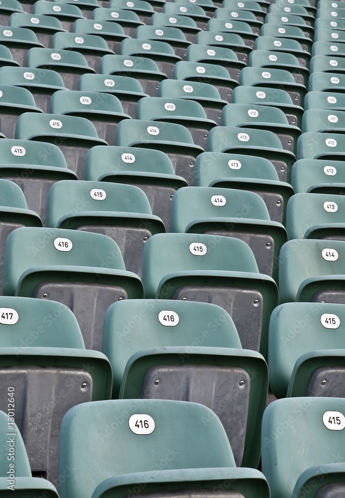 Naklejka premium Rows of seats