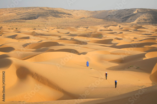 Randonneurs dans le désert