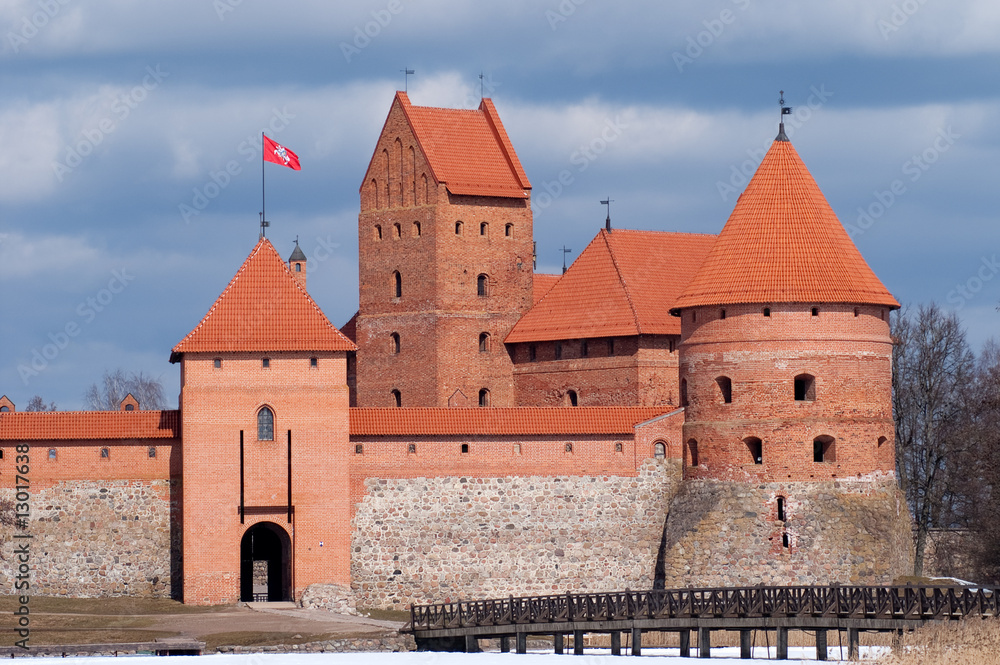 Fototapeta premium Trakai defensive castle in Lithuania