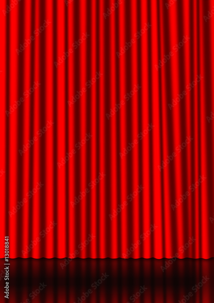 Red curtain Red curtain