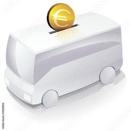Investissement  dans les lignes d'autocar (reflet)