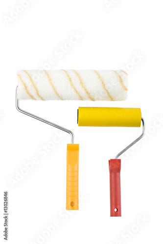 Two different paint rollers