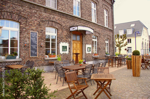Historic german outdoor restaurant, germany, europe