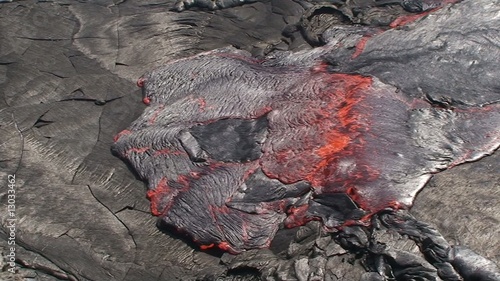 Lavafluss im Erta Ale
