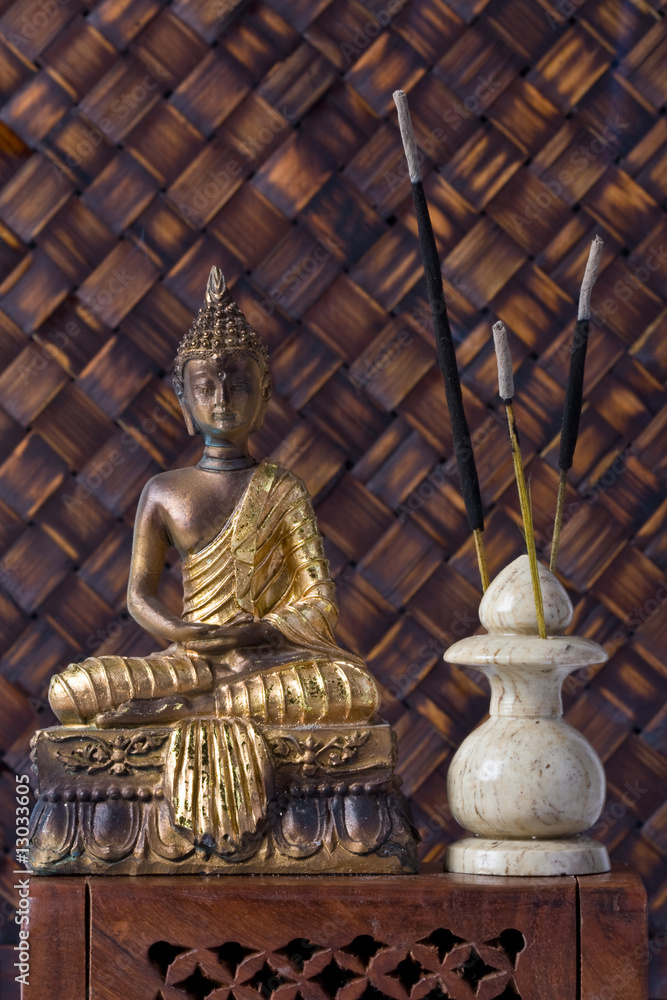 Buddha And Incense Sticks