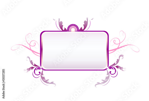 Violet decorative frame