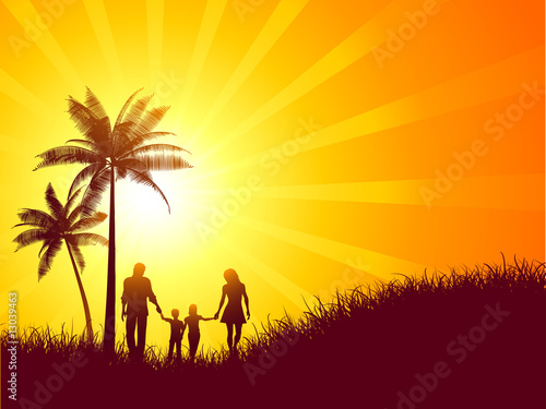 Family on holiday