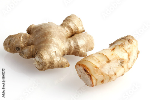 Ginger and Galgangal root