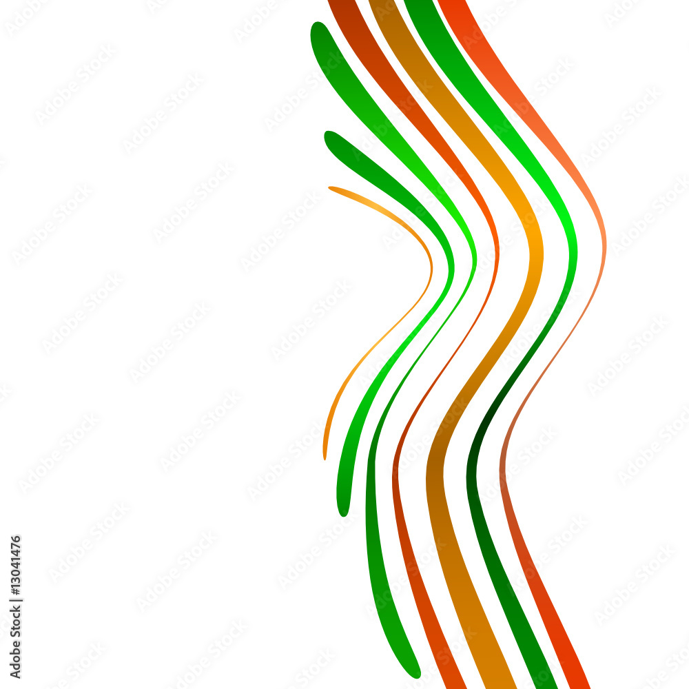 Abstract background with bent lines. Vector illustration