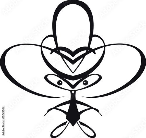 Simplified illustration of Outlaw rebel before duel