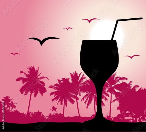 Coctail party on the beach