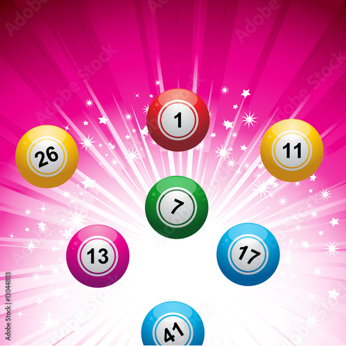 lottery ball background